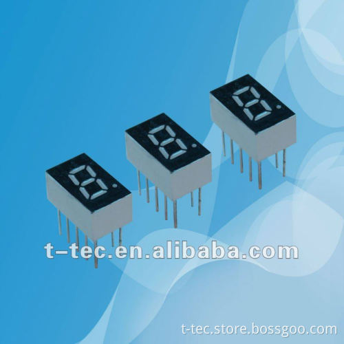 0.36" Single LED Digit , 1x digit , single dot, 14x7.5mm
